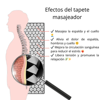 Tapete Masajeador Y Almohada Acupreción